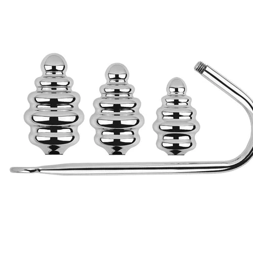 GreatBenefit Set Ribbed Anal 8826 Hook Screw-in 0828